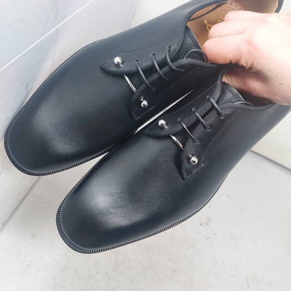 Christian Louboutin Black Leather Derby Shoes main image 3